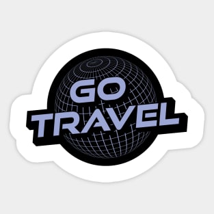 Go Travel Retro Y2K Wanderlust Graphic Sticker